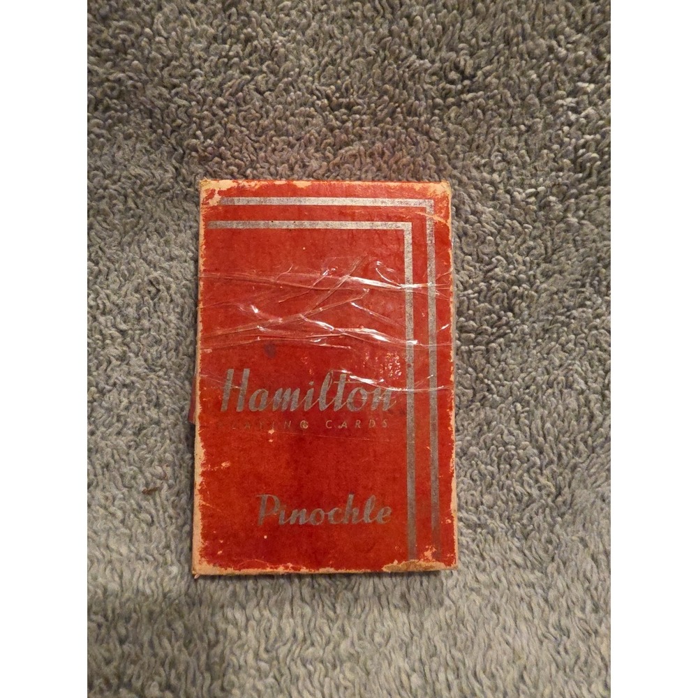 Vintage Playing Cards Hamilton Pinochle 48 Cards For Parts Incomplete